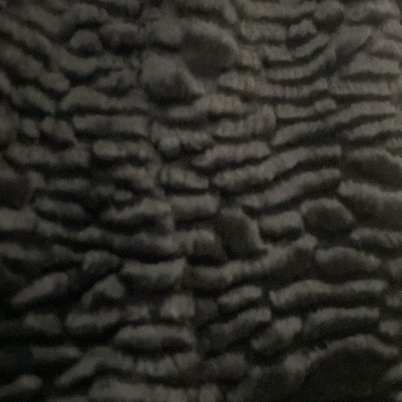 Vintage 60’s Style Heavy Botton Down Black Textured Coat - Picture 6 of 10